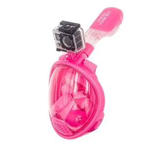 מסכת צלילה לילדים Aquaview180° - ורודה 