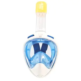 מסכת צלילה  Aquaview180° עדשה שטוחה - כחולה 