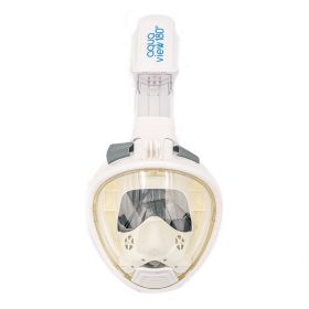 מסכת צלילה לילדים Aquaview180° - לבנה